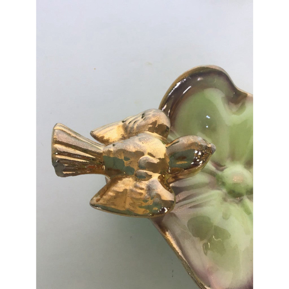 Vintage Porcelain Flower Dish made by Stewart McCulloch - Picture 6 of 7